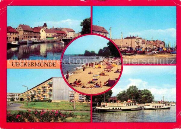 Ueckermuende Hafen Ückerbrücke Neubauten Schiffsanle