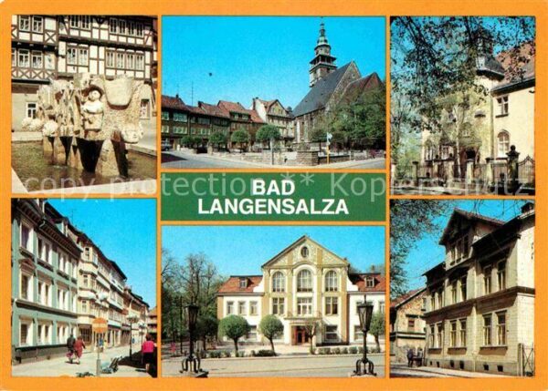 Bad Langensalza Springbrunnen Platz der DSF Wilh Pieck