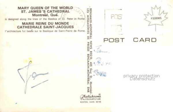 Montreal Quebec Mary Queen of the World St James Cathed – Bild 2