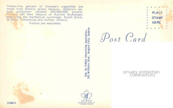 Delhi Ontario Tobacco Growers Auction Exchange Canadi – Bild 2