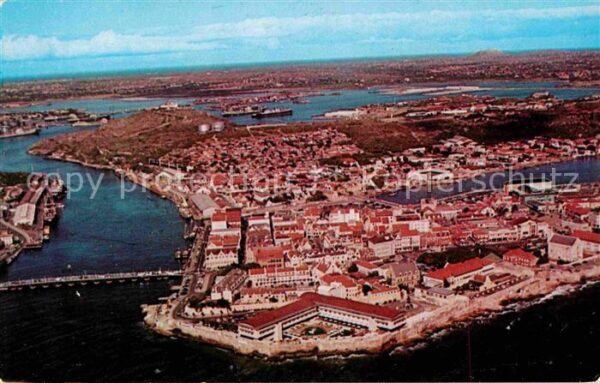 Curacao Niederlaendische Antillen Harbor entrance with Hotel Curacao Inte