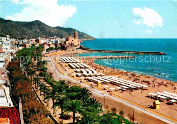 Sitges Playa de Oro Goldener Strand