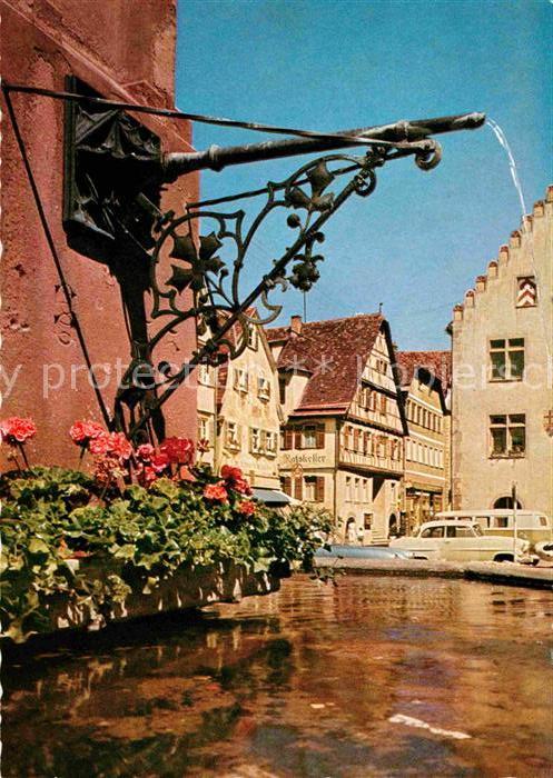 Bad Mergentheim Brunnen in der Innenstadt