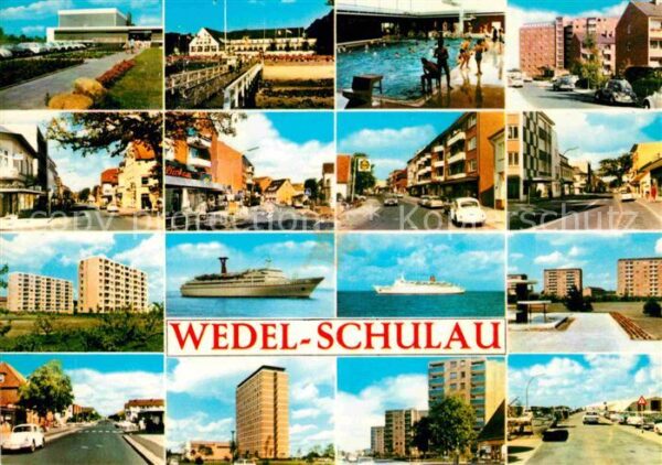 Schulau Wedel Teilansichten Hallenbad Passagierschiff