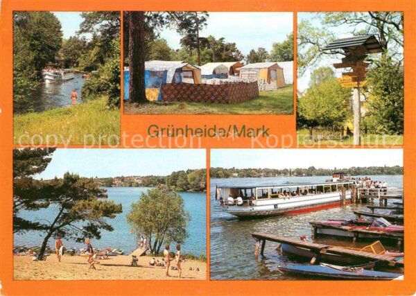 Gruenheide Mark Löcknitz Camping am Peetzsee Wanderwegw