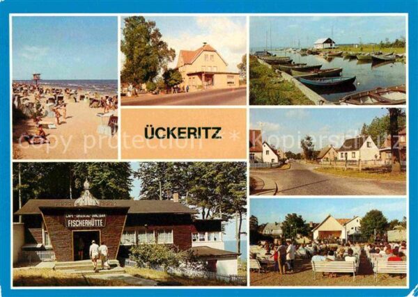 Ueckeritz Usedom Strand Ratscafe Bootshafen Achterwasser