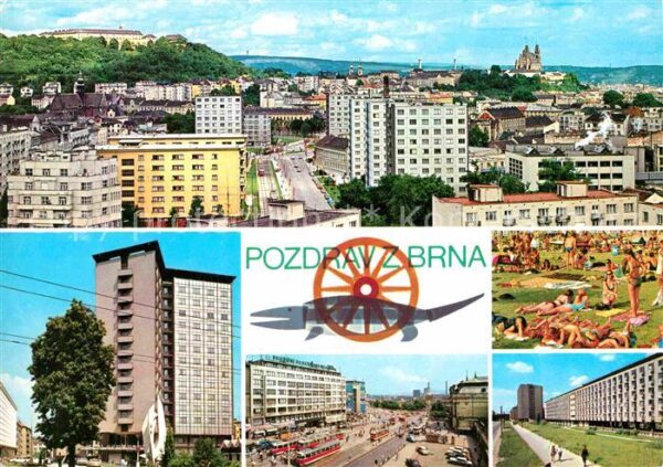 Brno Bruenn Celkovy pohled Interhotel Continental K