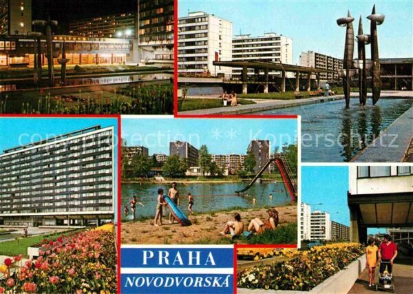 Praha Prahy Prague Novodvorska Wohnblocks Hochhäuser Wasse