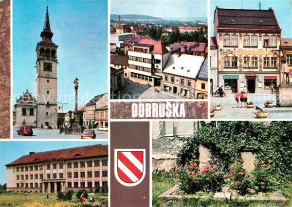Dobruska Gutenfeld Namesti Radnice Dum F.V. Hek ZDS a gymn