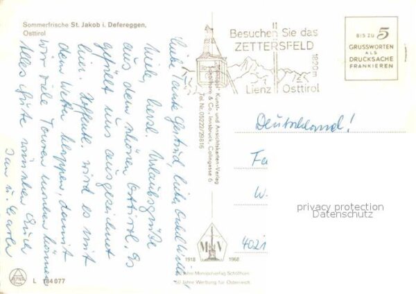 St Jakob Defereggen Sommerfrische Alpen – Bild 2