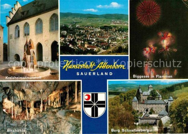 Attendorn Hansestadt Museum Biggesee in Flammen F