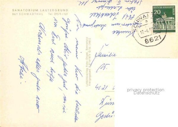 Schwabthal Sanatorium Lautergrund Fliegeraufnahme – Bild 2