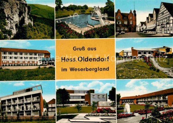 Hessisch Oldendorf Teilansichten Freibad Schule Minigolf L