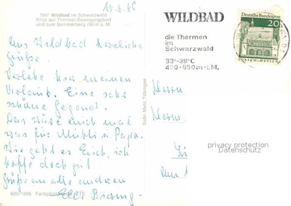Wildbad Schwarzwald Thermal Bewegungsbad Sommerberg – Bild 2