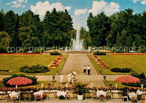 Bad Lippspringe Kurpark Springbrunnen