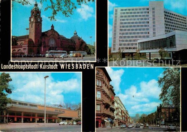 Wiesbaden Teilansichten Landeshauptstadt Kurstadt