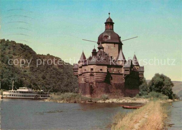 Kaub Pfalz Burg Pfalzgrafenstein Rhein Dampf