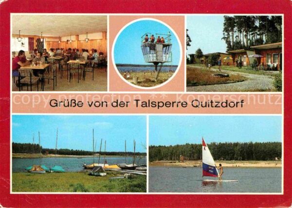 Quitzdorf See Talsperre HO Gaststätte Badestrand Wach
