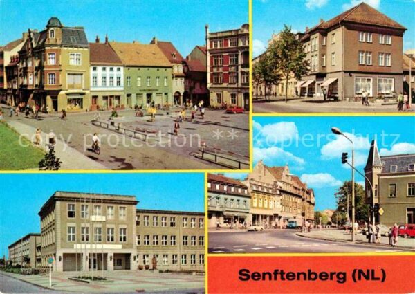 Senftenberg Niederlausitz Platz der Freundschaft Bahnhofstrasse H