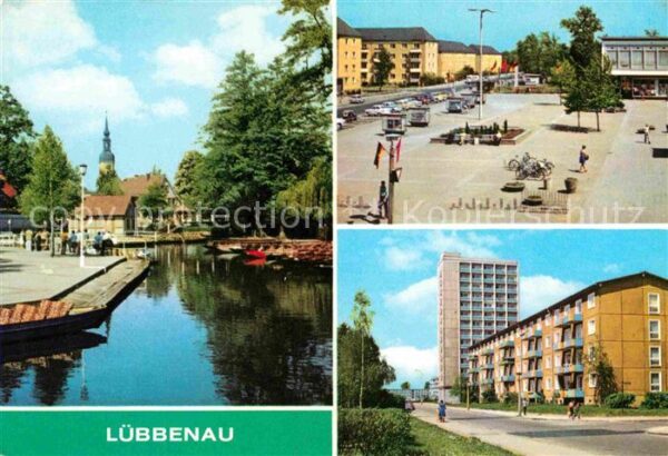 Luebbenau Spreewald Hafen Roter Platz Strasse der Jugend