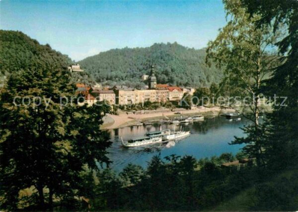 Bad Schandau Blick über die Elbe