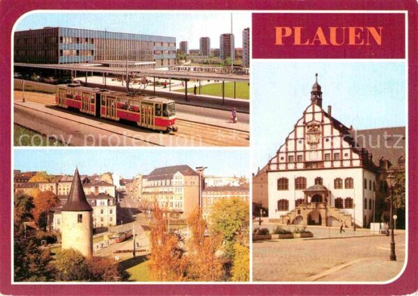 Plauen Vogtland Bahnhof Strassenbahn Otto Grotewohl Pla