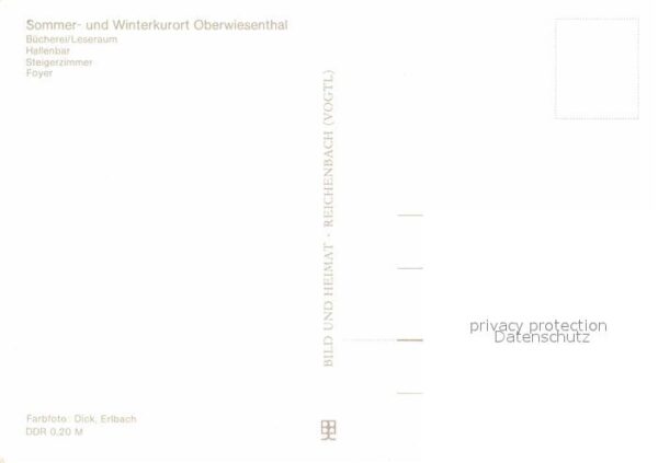 Oberwiesenthal Erzgebirge FDGB Erholungsheim Am Fichtelberg Büche – Bild 2
