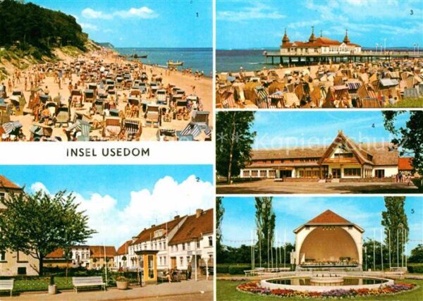 Insel Usedom Ückeritz Strand Platz des Friedens Ahlb