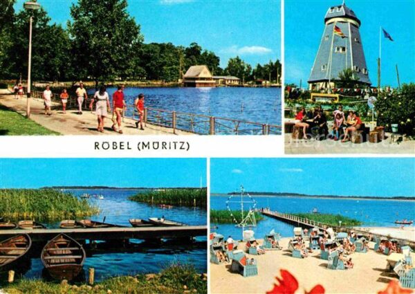 Roebel Mueritz Promenade Seglerhafen Jugendherberge Ba