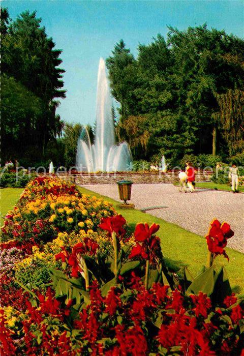 Bad Lippspringe Leuchtfontäne im Kaiser Karls Park Blum