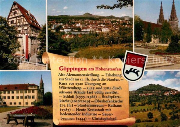 Goeppingen Teilansichten Hohenstaufenstadt Geschic