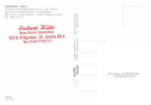 St Andrae Praegraten Stabanthütte Berggaststätte – Bild 2