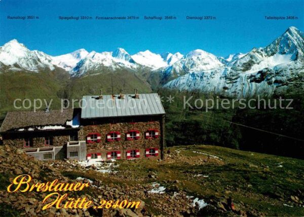 Breslauerhuette Berghaus an der Wildspitze Ötztaler Alp