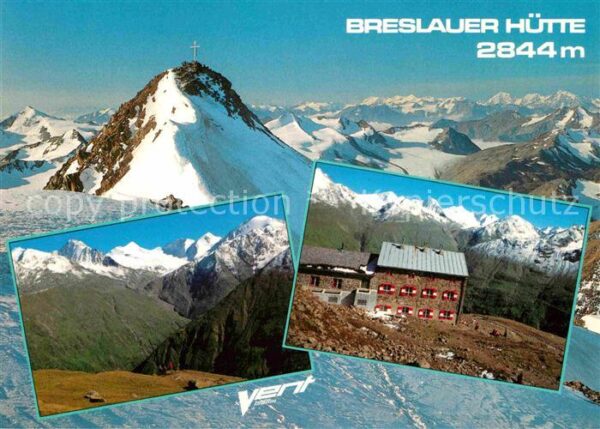 Breslauerhuette Berghaus an der Wildspitze Ötztaler Alp