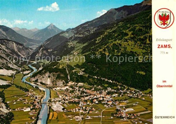 Zams mit Kronburg und Tschirgant Alpenpanora