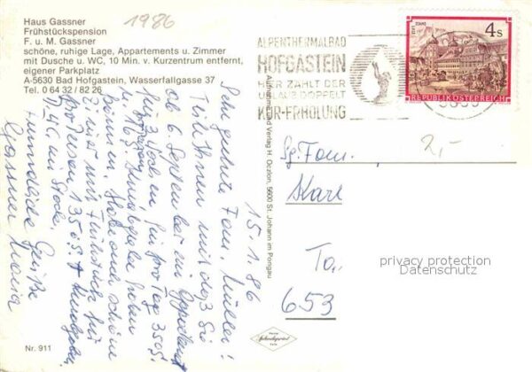 Bad Hofgastein Pension Gassner – Bild 2
