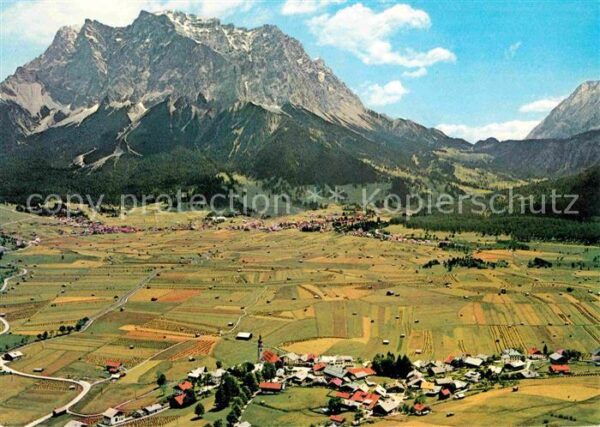 Lermoos Tirol mit Zugspitze Wettersteingebirge Fliege