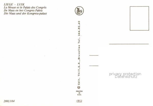 Liege Luettich La Meuse et le Palais des Congres Maas – Bild 2