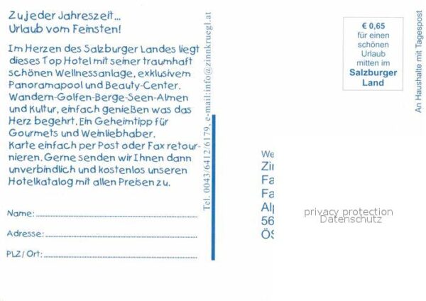 St Johann Pongau Hotel Zinnkrügl Wellnesshotel Swimming – Bild 2