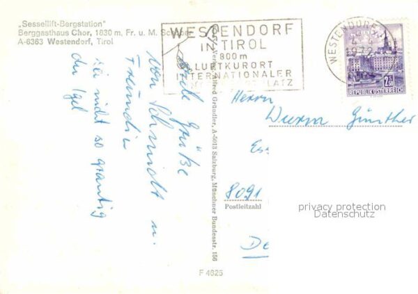 Westendorf Tirol Sessellift Bergstation Berggasthaus Fer – Bild 2