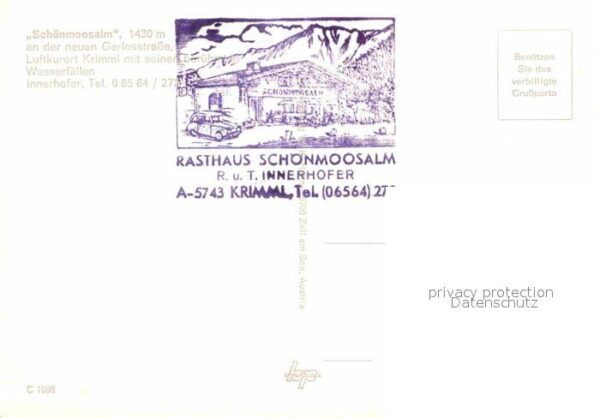 Krimml Schönmoosalm an der Gerlosstrasse Zille – Bild 2