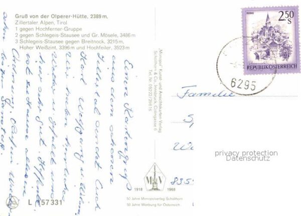 Olpererhuette Schutzhaus Zillertaler Alpen Hochferner – Bild 2