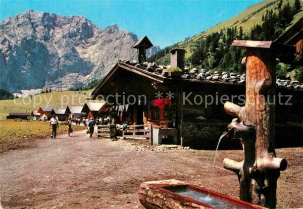 Engalm am Grossen Ahornboden gegen Grubenkarsp