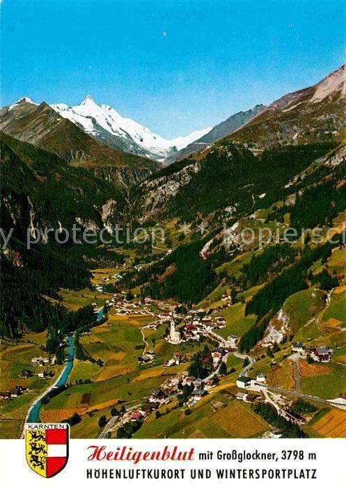 Heiligenblut Kaernten Panorama Blick zum Grossglockner Hohe T