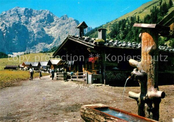 Engalm am Grossen Ahornboden gegen Grubenkarsp