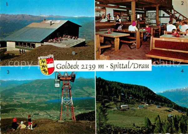 Spittal Drau Bergstation Goldeck Bergbahn Berggastst