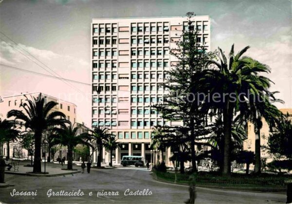 Sassari Grattacielo e piazza Castello Wolkenkra