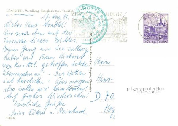 Luenersee Vorarlberg Douglashütte Terrasse – Bild 2