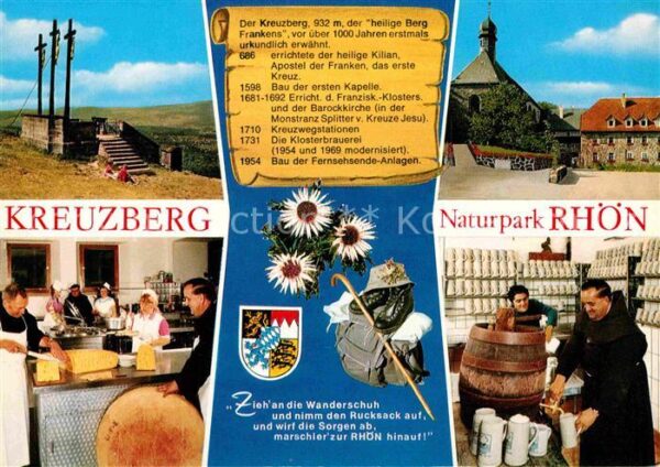 Kreuzberg Rhoen Kloster Naturpark Rhön Wanderschuh Ruck