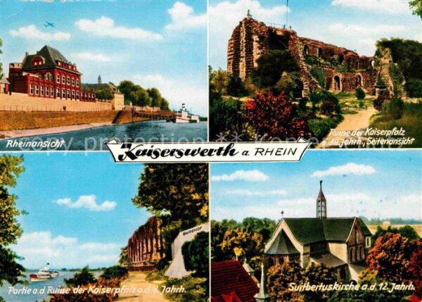 Kaiserswerth Rhein Ruine Kaiserpfalz Suitbertuskirch